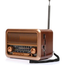 Nns 3315 Mini Taşınabilir Nostaljik Radyo Bluetooth Hoparlör