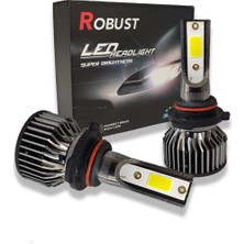 Robust 9006 LED Xenon Far Ampulü Yeni Nesil Mini 8000 Lumen 36 Watt