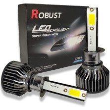 Robust H1  LED Xenon Far Ampulü Yeni Nesil Mini 8000 Lumen 36 Watt