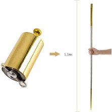 Strade Store 2 Adet Sihirli Cep Personel Taşınabilir Dövüş Sanatları Metal Personel 110 cm Sihirli Hileler Oyuncak (Yurt Dışından)