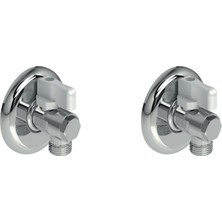MaxiFlow 2 Adet Maxiflow Filtreli Küresel Klozet Taharet (Ara) Musluğu Rozetli TM02810112