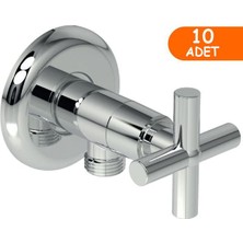MaxiFlow 10 Adet Maxiflow Yıldız Klozet Taharet (Ara) Musluğu Rozetli (Toptan) TM03810212
