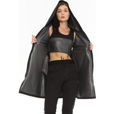 Secret Moda Terleten Incelten Yağ Yakımını Hızlandıran Termal Sauna Kapşonlu Termal Tunik