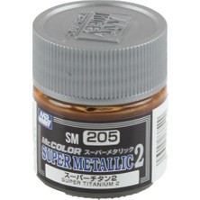 Mr Hobby Gunze SM205 10 Ml. Super Titanium Iı, Mr.color Metallic Colors Serisi Maket Boyası