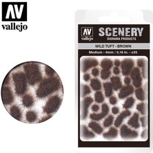 Vallejo SC411 Brown, 4 Mm. Manzara Serisi Hazır Çim Dokusu
