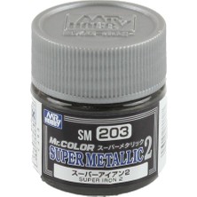 Mr Hobby Gunze SM203 10 Ml. Super Iron Iı, Mr.color Metallic Colors Serisi Maket Boyası