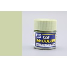 Mr Hobby Gunze C026 10 Ml. Dark Egg Green, Mr.color Serisi Maket Boyası