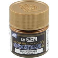 Mr Hobby Gunze SM202 10 Ml. Super Gold Iı, Mr.color Metallic Colors Serisi Maket Boyası