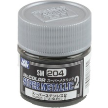 Mr Hobby Gunze SM204 10 Ml. Super Stainless Iı, Mr.color Metallic Colors Serisi Maket Boyası