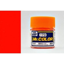 Mr Hobby Gunze C173 10 Ml. Fluorescent Orange, Mr.color Serisi Maket Boyası