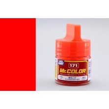 Mr Hobby Gunze C171 10 Ml. Fluorescent Red, Mr.color Serisi Maket Boyası
