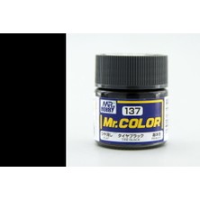 Mr Hobby Gunze C137 10 Ml. Tire Black, Mr.color Serisi Maket Boyası