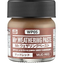 Mr Hobby Gunze WP05 40 Ml. Mr.weathering Paste, Mud Red, Eskitme Macunu