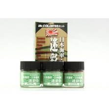 Mr Hobby Gunze CS642 3X10 Ml. Japanese Naval Camouflage Color, Mr.color Serisi Maket Boyası Seti