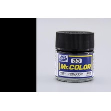 Mr Hobby Gunze C033 10 Ml. Flat Black, Mr.color Serisi Maket Boyası