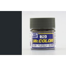 Mr Hobby Gunze C070 10 Ml. Dark Green, Mr.color Serisi Maket Boyası