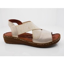 Catelli 359 Hakiki Deri Confort Casual Anatomik Bayan Sandaleti