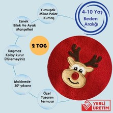 Yorni Nakışlı Uzun Kollu Oeko-Tex Mikro Polar Bebek Çocuk Uyku Tulumu Unisex Tog 2