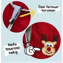 Yorni Nakışlı Uzun Kollu Oeko-Tex Mikro Polar Bebek Çocuk Uyku Tulumu Unisex Tog 2