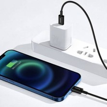 Baseus 20W 1metre Type-C To Apple iPhone Uyumlu 12 12 Pro Max Şarj Kablosu Ultra Hızlı Şarj