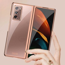 ZORE Galaxy Z Fold 2 Kılıf Zore Kıpta Metal Görünümlü Ince Kılıf