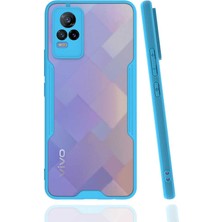 ZORE Vivo V21E Kılıf Zore Parfe Kenarları Pastel Renk Silikon Kılıf