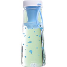 Farfi 1300 Ml Faydalı Plastik Su Şişesi Sevi Mli Kiraz Çiçekleri Ev Için Baskı Su Kupası (Yurt Dışından)