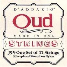 Daddario J95S Silverplated Wound Kumlu Takım Tel Ud Teli