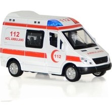 Oyuncak Zinciri Sesli Metal Ambulans