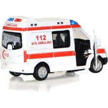 Oyuncak Zinciri Sesli Metal Ambulans