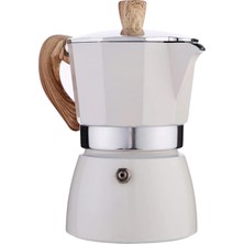 Coffee Hutt Beyaz Moka Pot 6 Cup