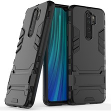 Dacare Xiaomi Redmi Note 8 Pro Için Plastik + Tpu Telefon Kılıfı - Siyah (Yurt Dışından)