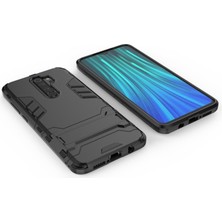 Dacare Xiaomi Redmi Note 8 Pro Için Plastik + Tpu Telefon Kılıfı - Siyah (Yurt Dışından)