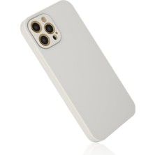 Ahk Apple iPhone 12 Pro Max Kılıf Glass Kapak - Beyaz