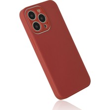 Ahk Apple iPhone 13 Pro Kılıf Glass Kapak - Bordo
