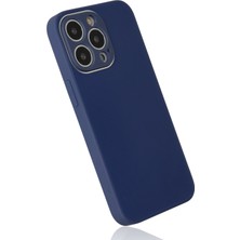 Ahk Apple iPhone 13 Pro Kılıf Glass Kapak - Lacivert