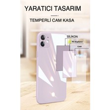 Ahk Apple iPhone 13 Pro Kılıf Glass Kapak - Lacivert