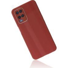 Ahk Oppo A54 4g Kılıf Glass Kapak - Bordo