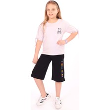 Toontoy Kids Toontoy Kız Çocuk Teddy Bear Baskılı Kaprili Takım