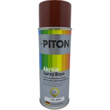 Piton Akrilik Sprey Boya 400 Ml Ral3009 Oksit Kırmızı