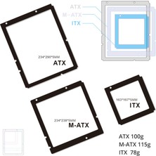 Dolity 234X238MM Rgb Arka Plaka Atx Anakart Profesyonel Ortam Için Işık Yayan 5 V (Yurt Dışından)