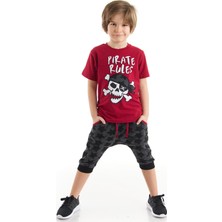 MSHB&G Korsan Kuralı Erkek Çocuk T-shirt Kapri Şort Takım
