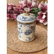 Rossev Blue Emaye Kavanoz-15 cm