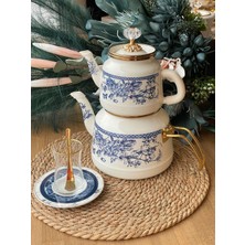 Rossev Blue Çaydanlık Takımı