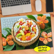 Asilmeydan Çiçekler ve Orman Meyveleri 240 Parça Puzzle YAPBOZ-6380256