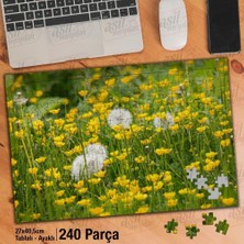 Asilmeydan Asil Hobi Karahindiba - Düğün Çiçeği - Kır - Peyzaj Yapboz -Ayak Destekli Çerçeveli 240 Parça Puzzle