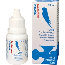 Avitechnic Avi Technic Vitamin C Cold Kuş Solunum Sistemi Antioksid 20 cc