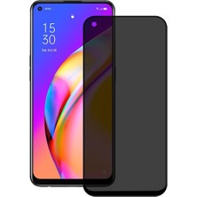 Arazon Oppo A74 Privacy Hayalet Temperli Cam Ekran Koruyucu