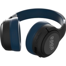 Zealot B28 Katlanır Kafa Bluetooth Stereo Müzik Kulaklık Ekran (Siyah Mavi) (Yurt Dışından)