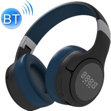 Zealot B28 Katlanır Kafa Bluetooth Stereo Müzik Kulaklık Ekran (Siyah Mavi) (Yurt Dışından)